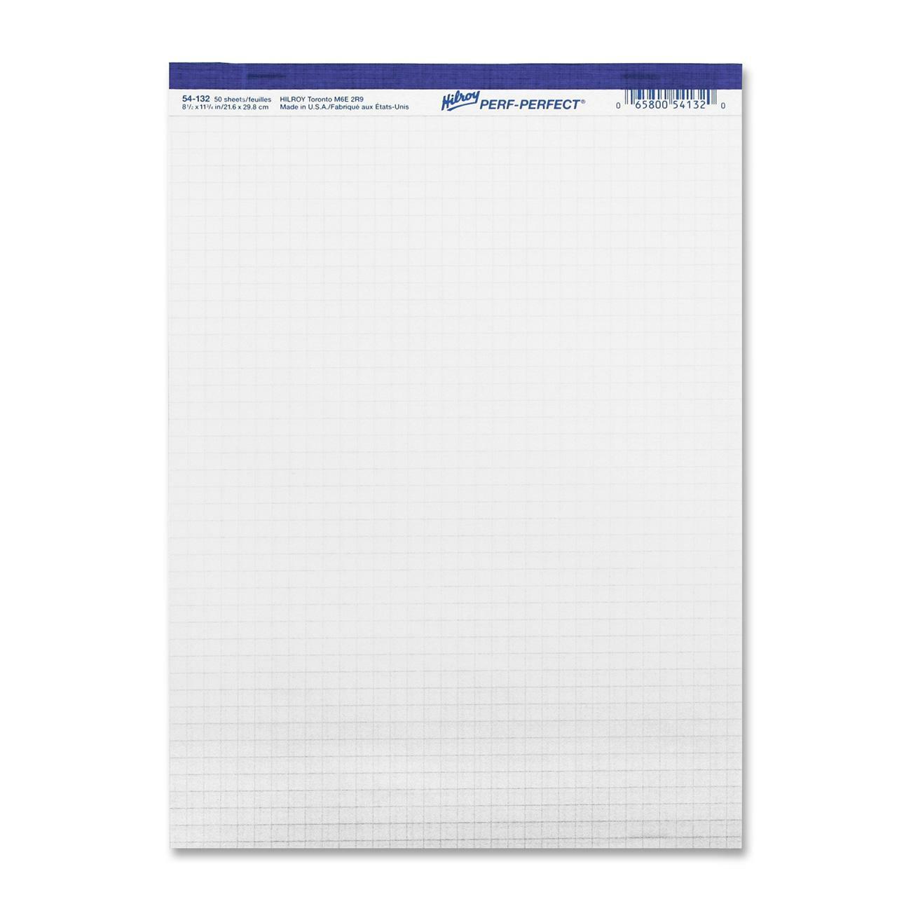 Hilroy Micro Perforated Quadrille Business Pad