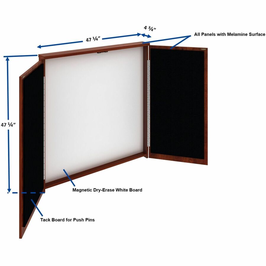 Lorell Dry-erase Whiteboard Presentation Cabinet - 69866