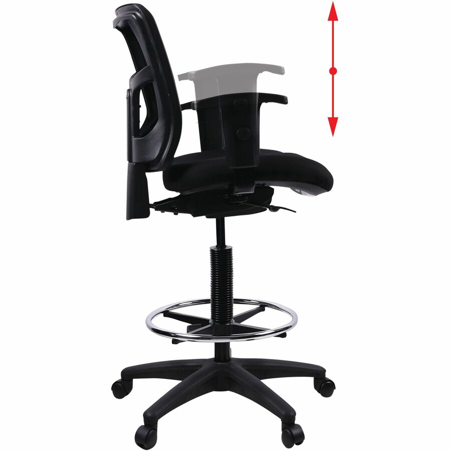 Lorell Ratchet Back Mesh Mid-Back Stool - 86801