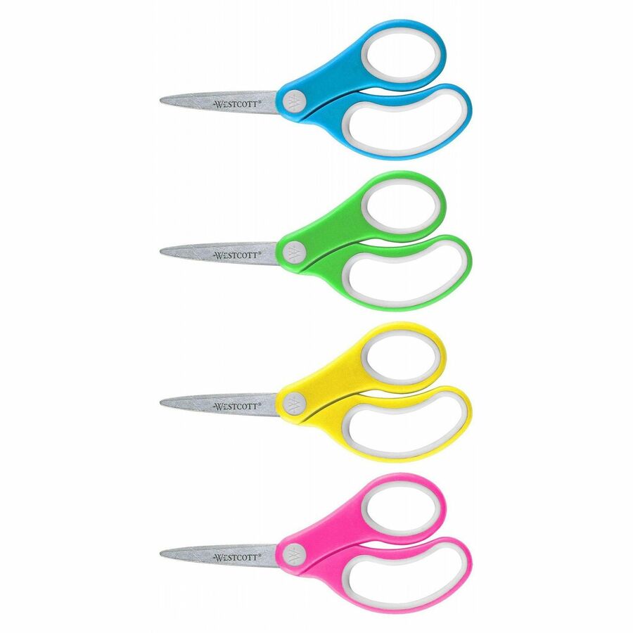 Westcott Soft Handle 5" Pointed Kids Value Scissors - 14727