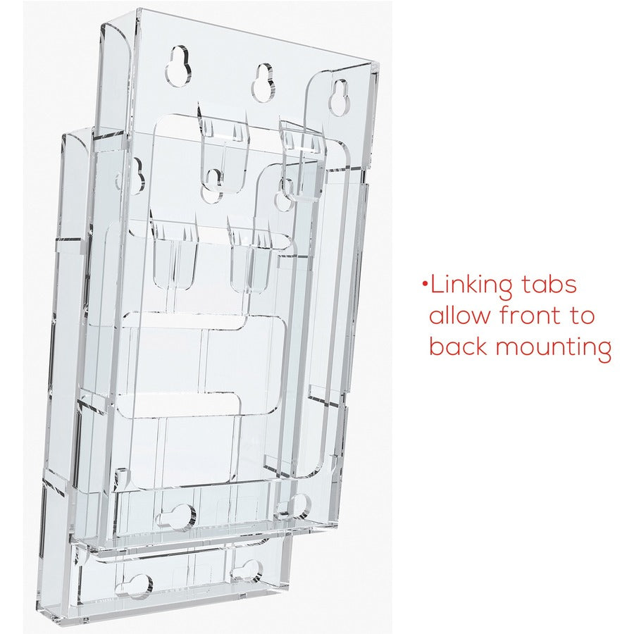 Deflecto Lit Loc Interlocking Literature Display - 771901