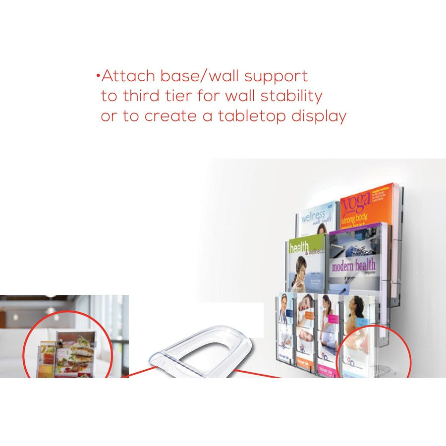 Deflecto Lit Loc Interlocking Literature Display - 771901