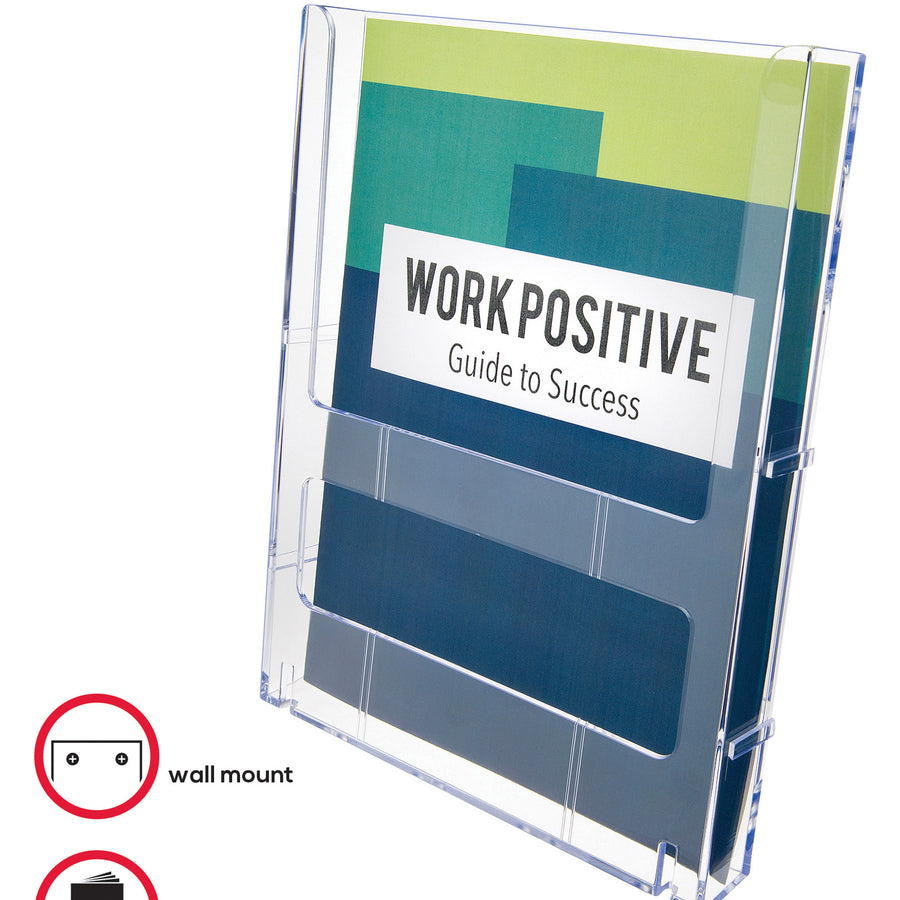 Deflecto Lit Loc Interlocking Magazine Display - 772001