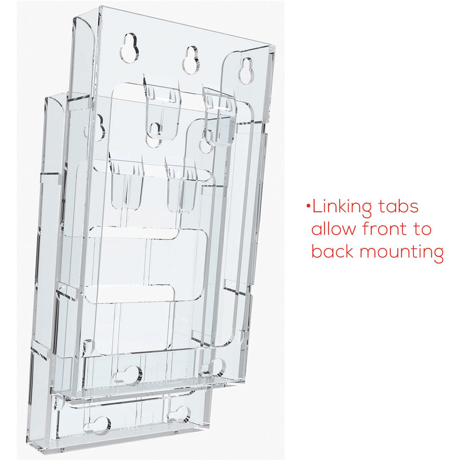 Deflecto Lit Loc Interlocking Magazine Display - 772001