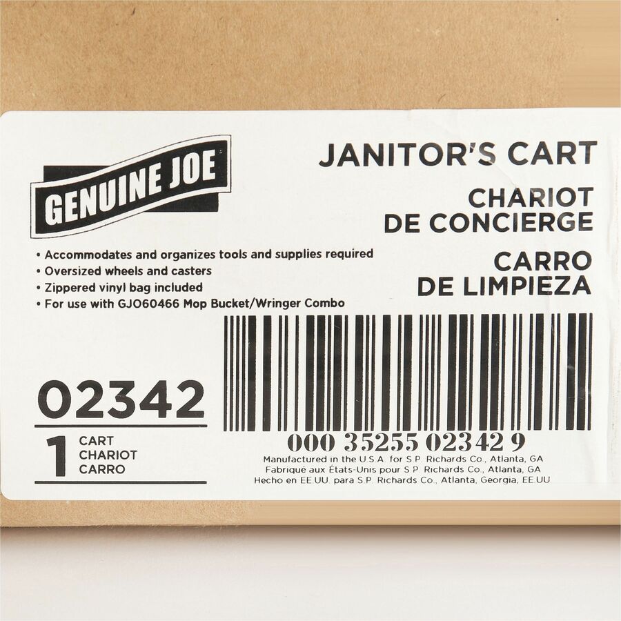 Genuine Joe Workhorse Janitor's Cart - 02342