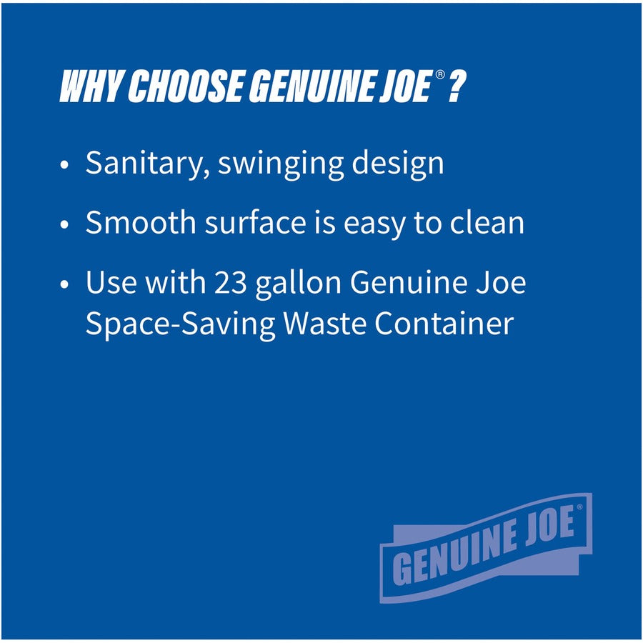 Genuine Joe Space-Saving Container Swing Lid - 02343