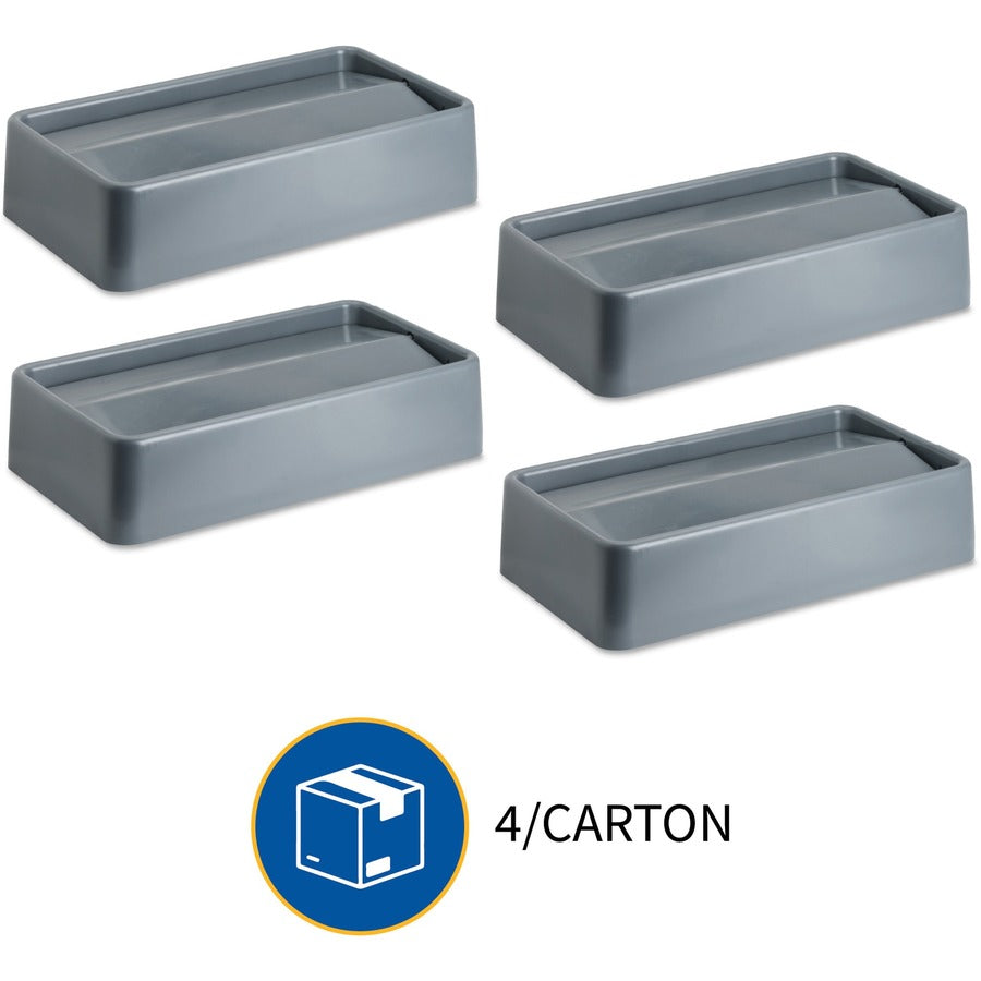 Genuine Joe Space-Saving Container Swing Lid - 02343
