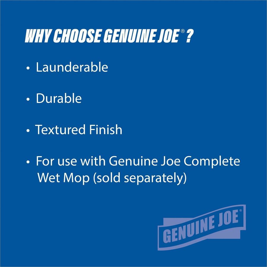 Genuine Joe Microfiber Wet Mophead Refill - 47538