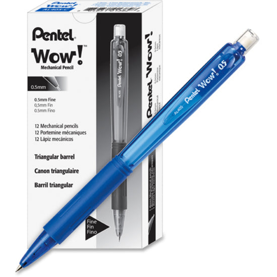 Wow! Retractable Mechanical Pencil (0.5mm), Blue Barrel - AL405C