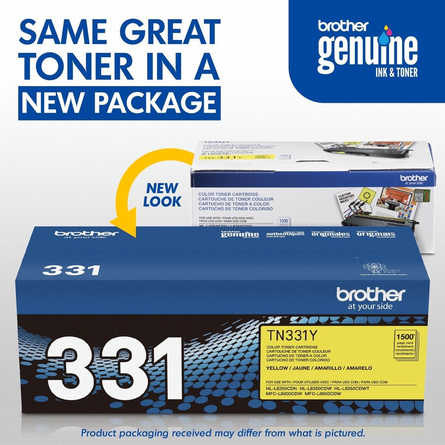 Brother TN331Y Original Toner Cartridge - TN331Y