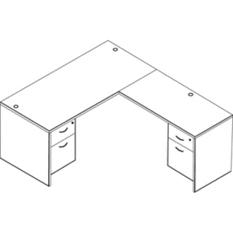 OSP Furniture L-Shape - LODTYP32URB