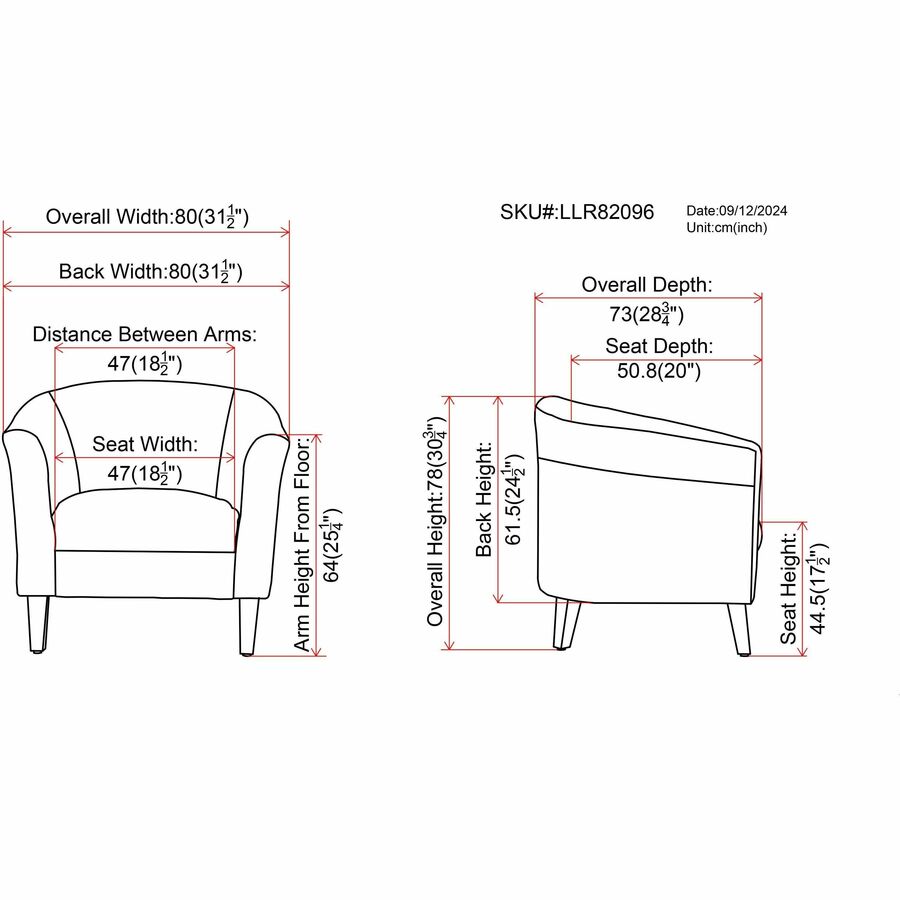 Lorell Barrel Armchair - 82096