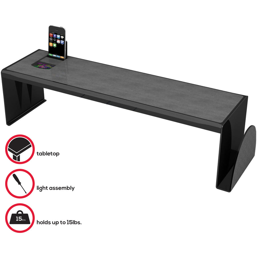 Deflecto Sustainable Office Heavy-Duty Desk Shelf - 39404