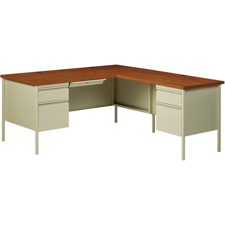 Lorell Fortress Series Double-Pedestal Desk - 60926