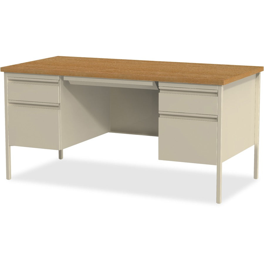 Lorell Fortress Series Double-Pedestal Desk - 60926