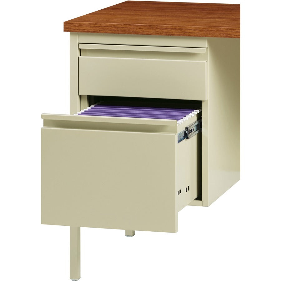 Lorell Fortress Series Double-Pedestal Desk - 60926
