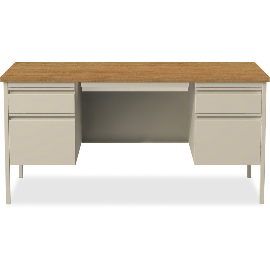 Lorell Fortress Series Double-Pedestal Desk - 60926
