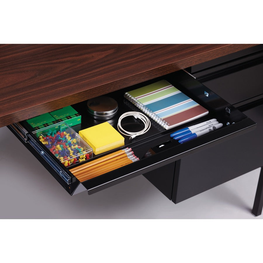 Lorell Fortress Series Double-Pedestal Desk - 60927