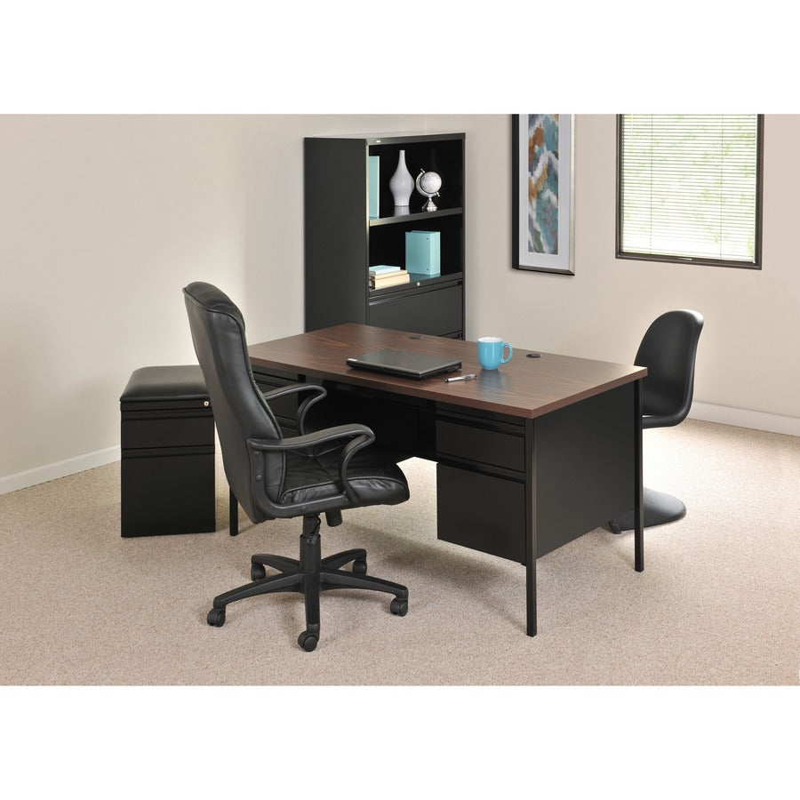 Lorell Fortress Series Double-Pedestal Desk - 60927
