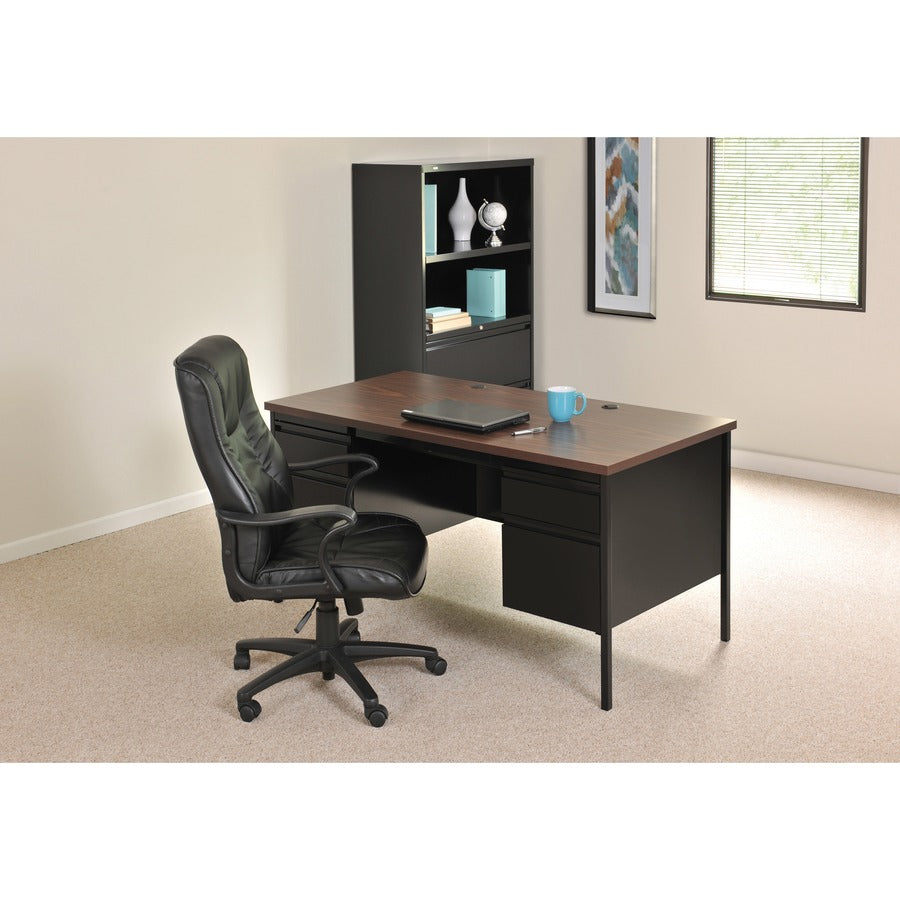Lorell Fortress Series Double-Pedestal Desk - 60927