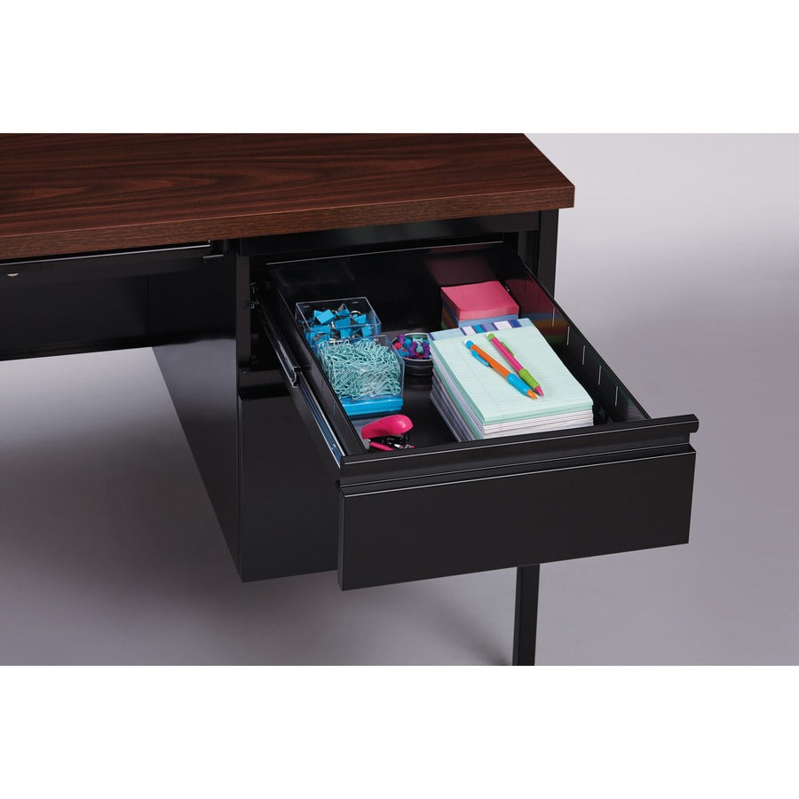 Lorell Fortress Series Double-Pedestal Desk - 60927