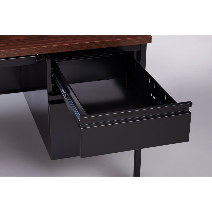 Lorell Fortress Series Double-Pedestal Desk - 60927