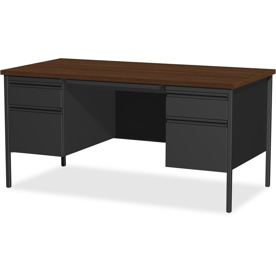 Lorell Fortress Series Double-Pedestal Desk - 60927