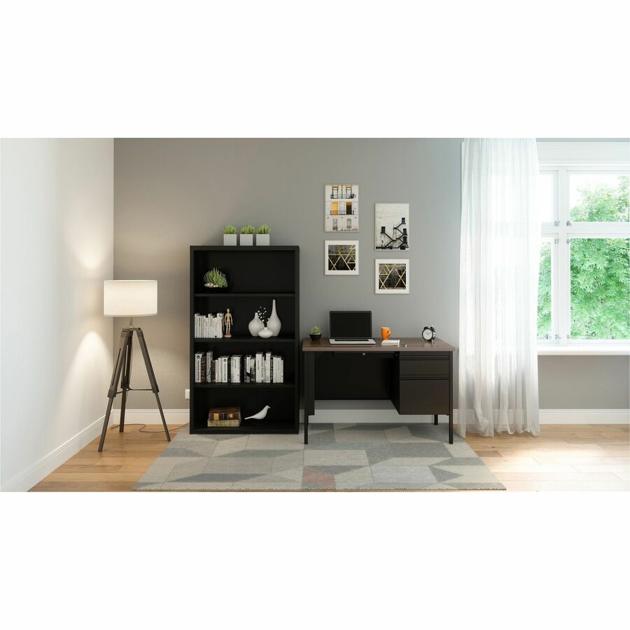 Lorell Fortress Series 48" Right Single-Pedestal Desk - 66902
