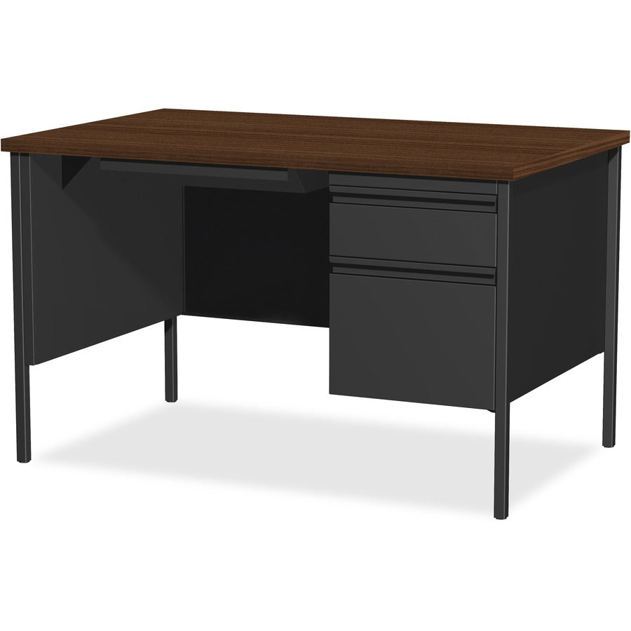 Lorell Fortress Series 48" Right Single-Pedestal Desk - 66902