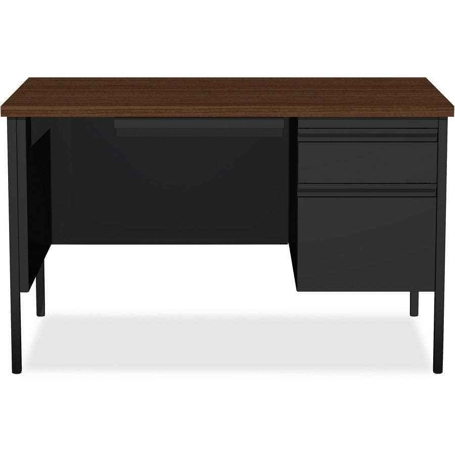 Lorell Fortress Series 48" Right Single-Pedestal Desk - 66902