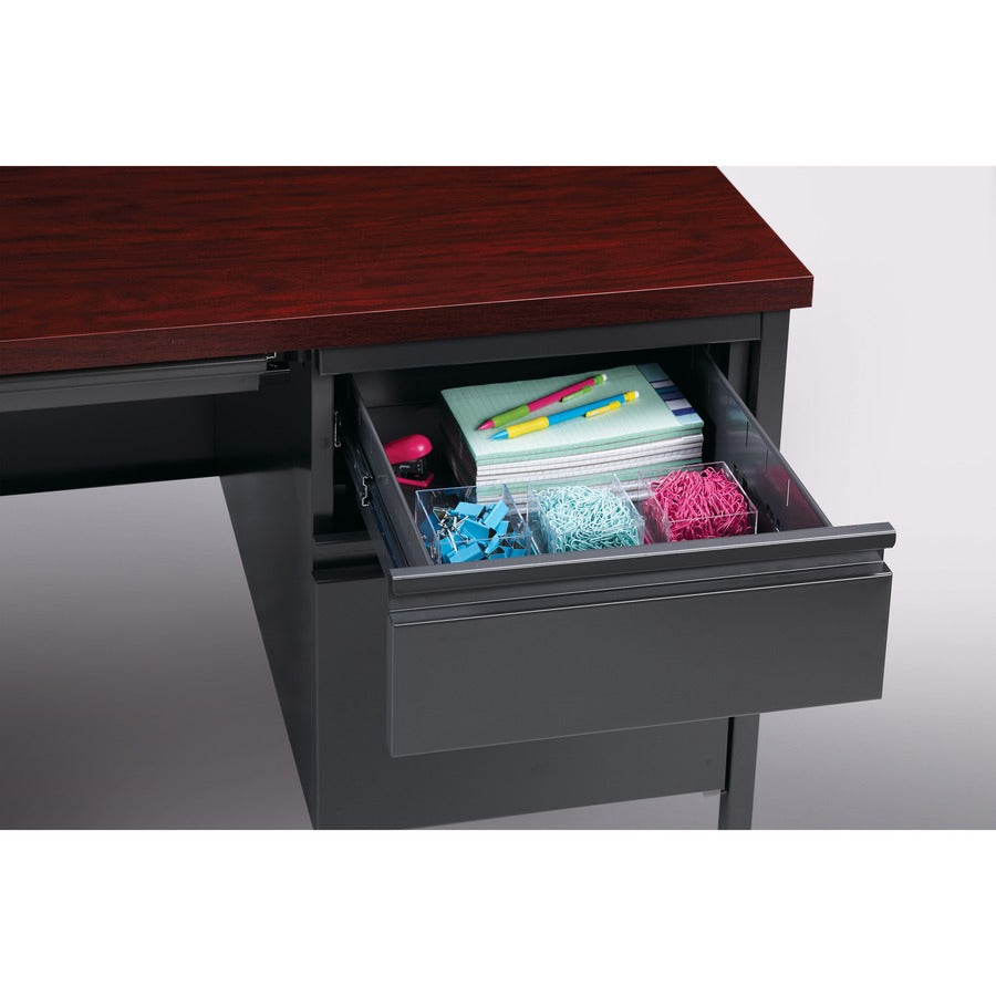 Lorell Fortress Series 48" Right Single-Pedestal Desk - 66903