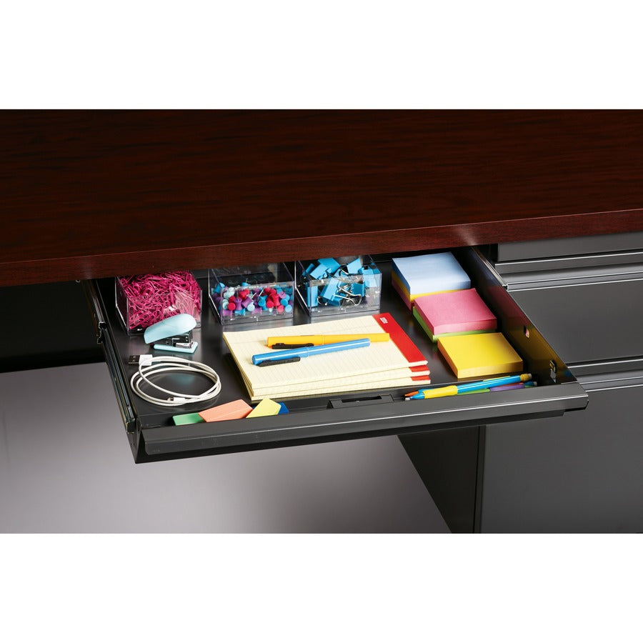 Lorell Fortress Series 48" Right Single-Pedestal Desk - 66903