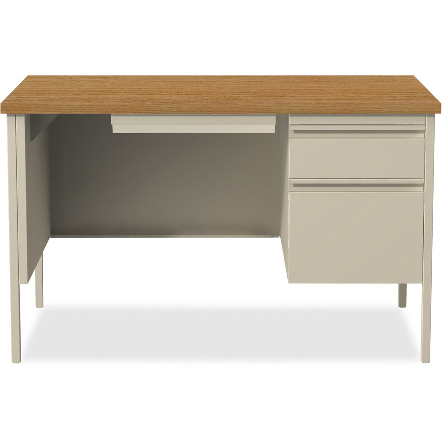 Lorell Fortress Series 48" Right Single-Pedestal Desk - 66908