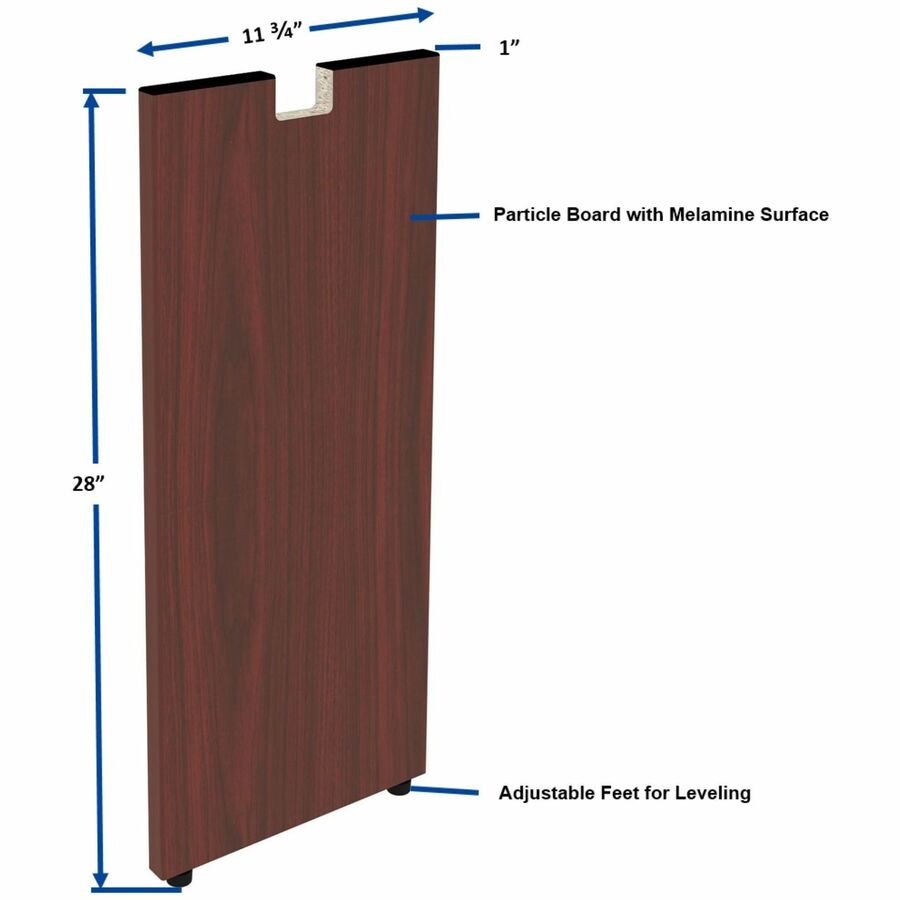 Lorell Essentials Series Credenza Half Leg - 69616