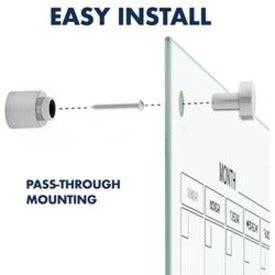 Quartet Infinity Magnetic Glass Dry Erase Calendar Board - 3413820106