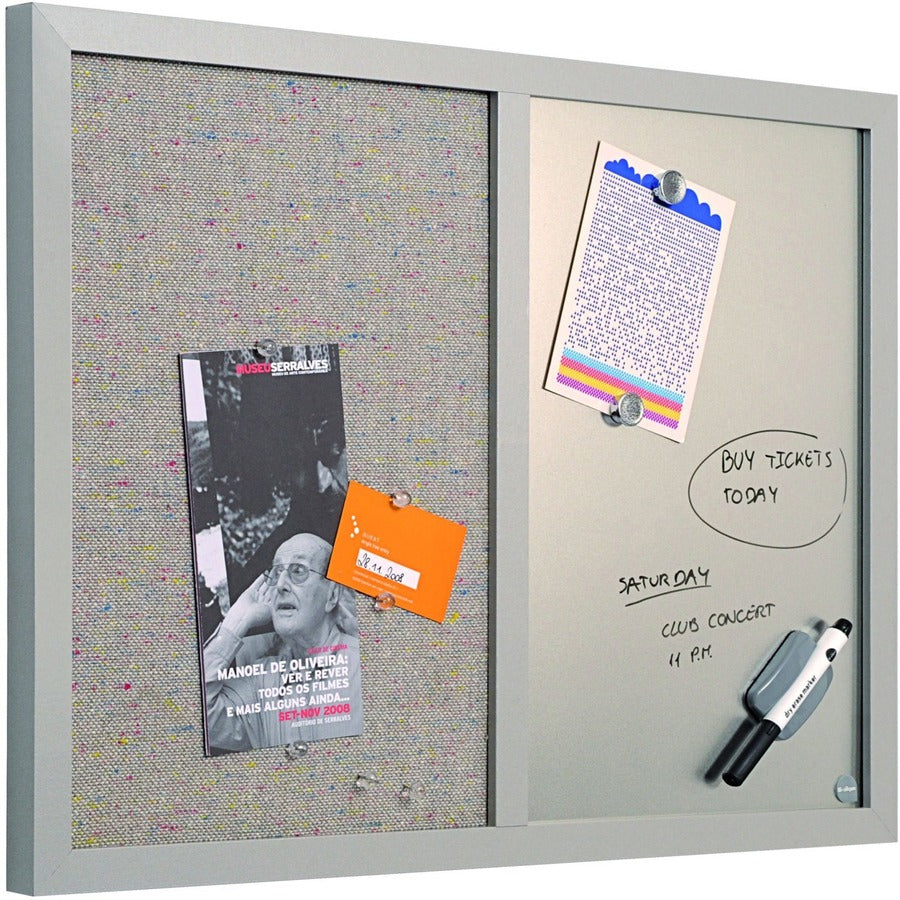 MasterVision MV Fabric/Dry-erase Bulletin Board - MX04331608