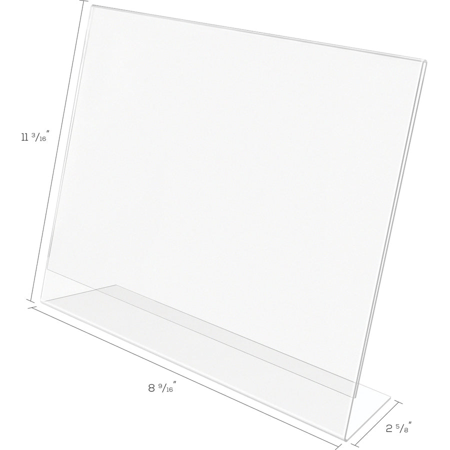 Deflecto Anti-Glare Slanted Sign Holder - 876701