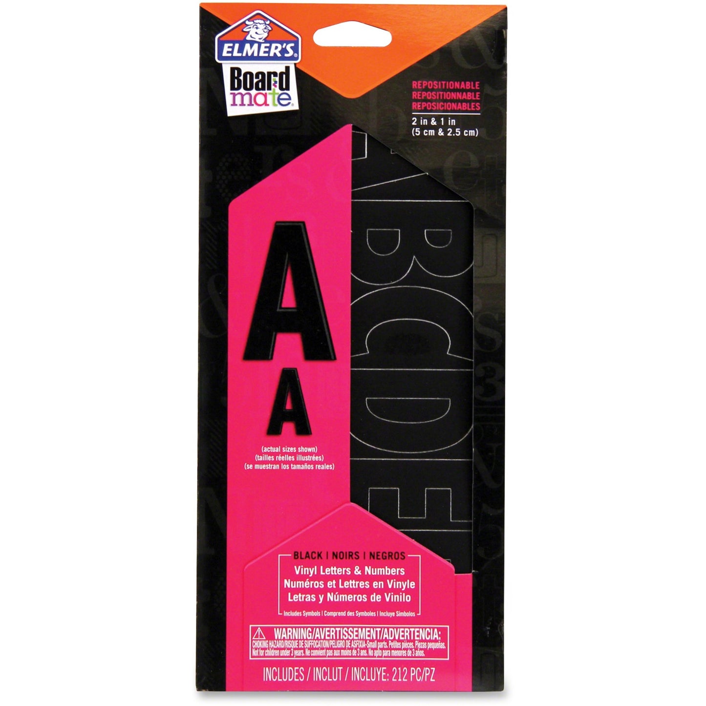 Elmer's Black Reposition Letters and Numbers Stickers