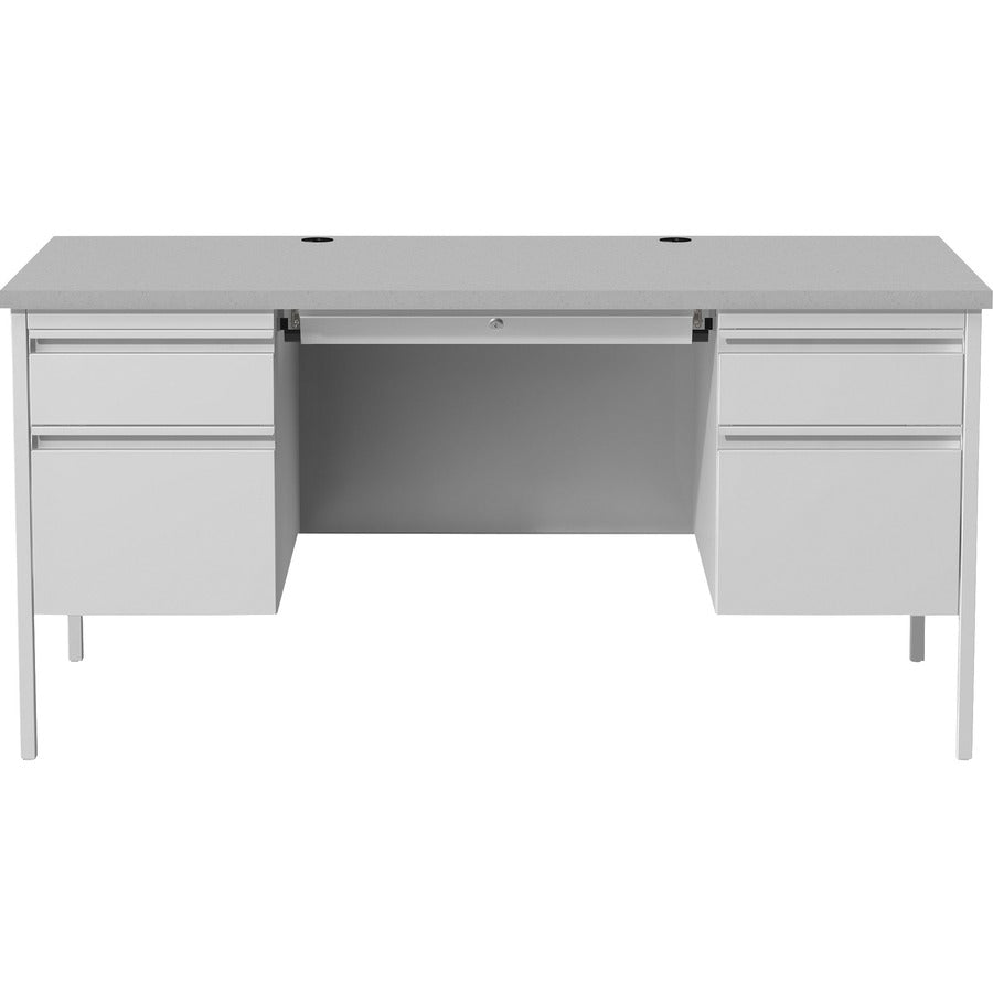 Lorell Fortress Series Double-Pedestal Desk - 60935