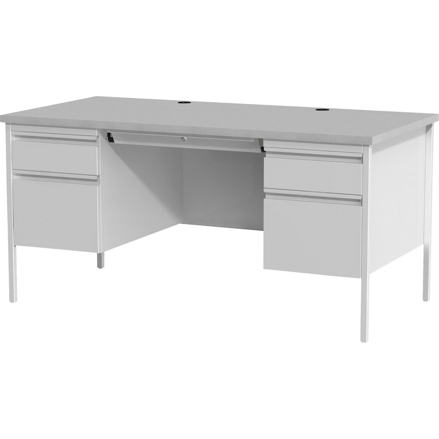 Lorell Fortress Series Double-Pedestal Desk - 60935