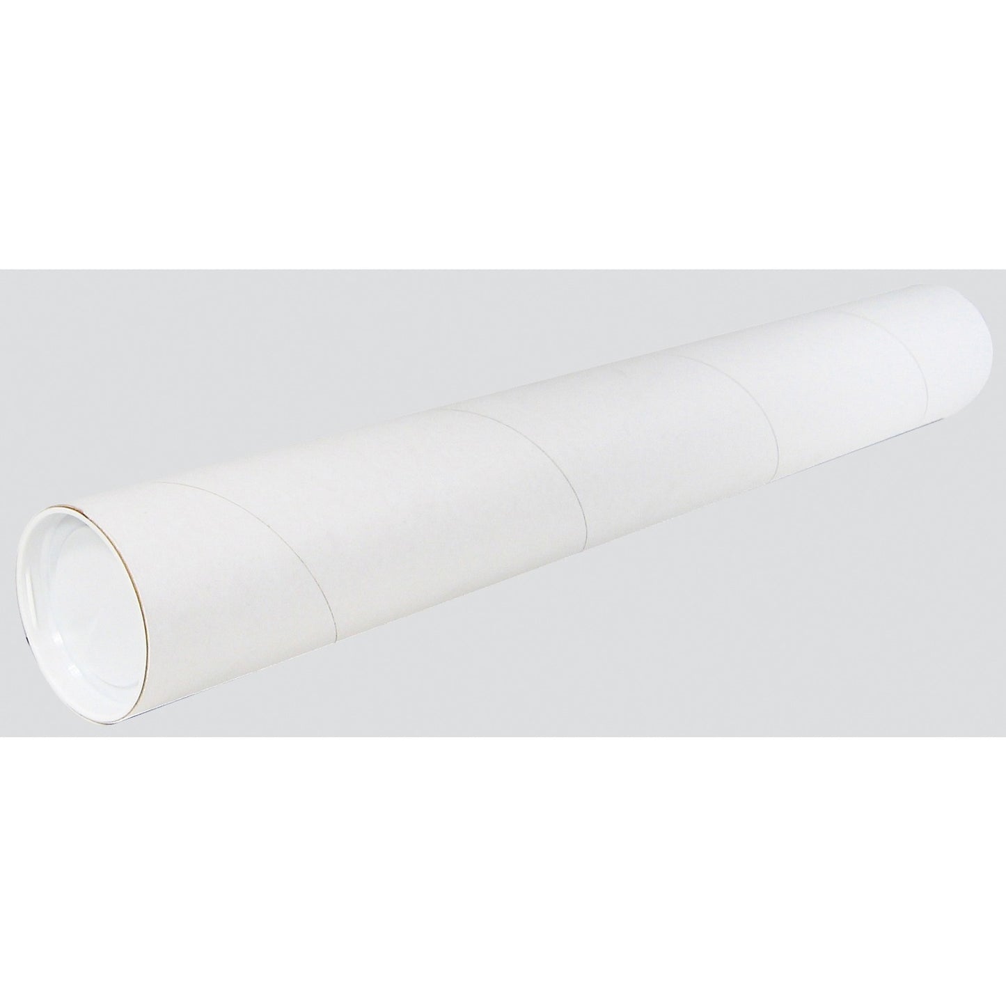Spicers Mailing Tube with End Caps 36" x 3" White