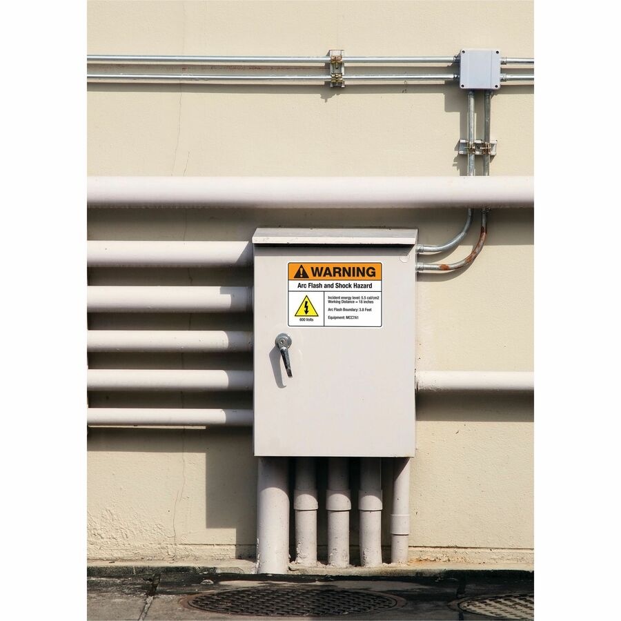 UltraDuty™ GHS Chemical Labels 4-3/4" x 7 3/4" , Permanent Adhesive, for Laser Printers - 60502