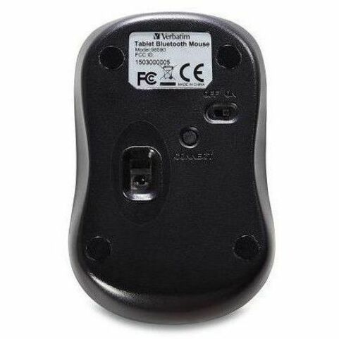Verbatim Bluetooth Wireless Tablet Multi-Trac Blue LED Mouse - Graphite - 98590