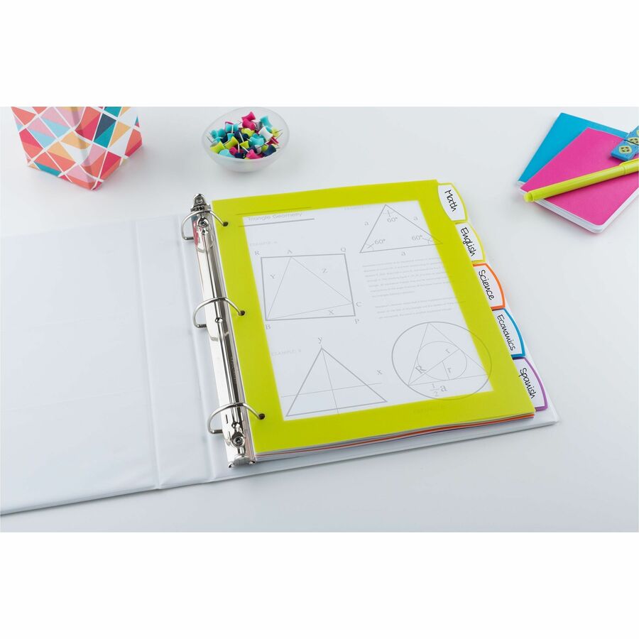 Avery® Big Tab™ UltraLast™ Plastic Dividers for Laser and Inkjet Printers, 5 tabs - 24900
