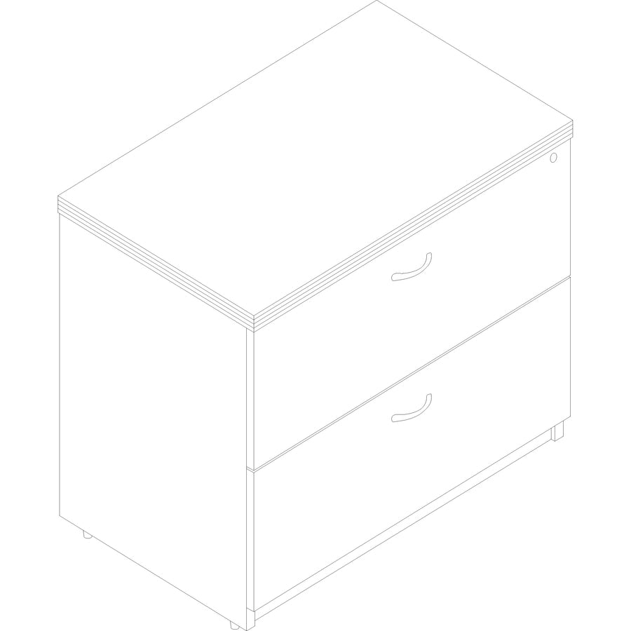 Lorell Chateau Series Lateral File - 2-Drawer - 34312