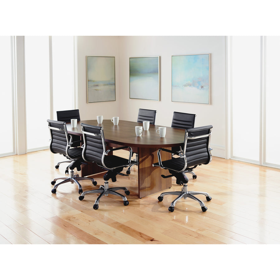 Lorell Chateau Series Walnut 8' Oval Conference Tabletop - 34343