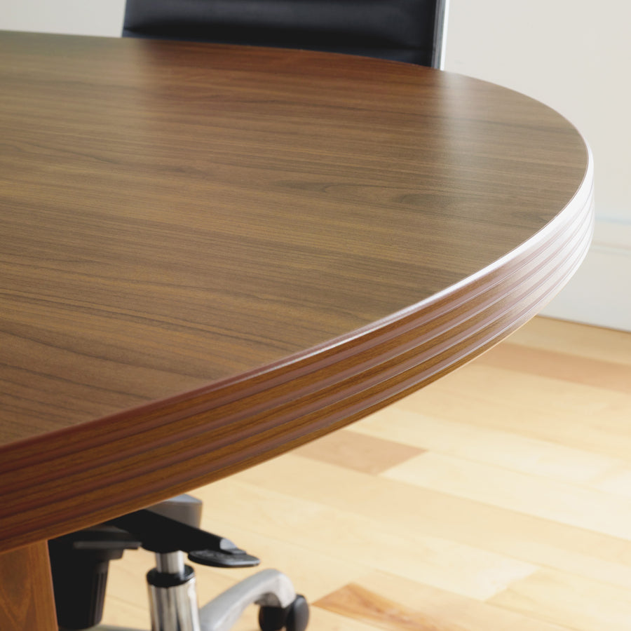 Lorell Chateau Series Walnut 8' Oval Conference Tabletop - 34343