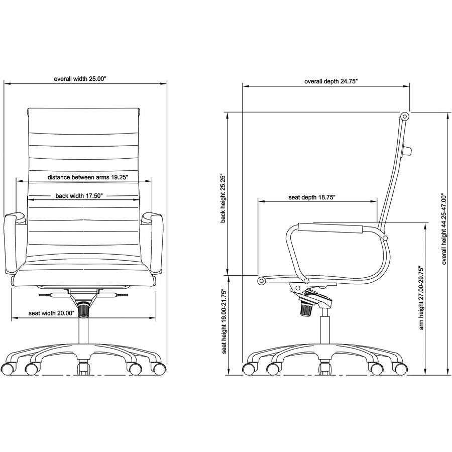 Lorell Modern Executive High-Back Office Chair - 59537