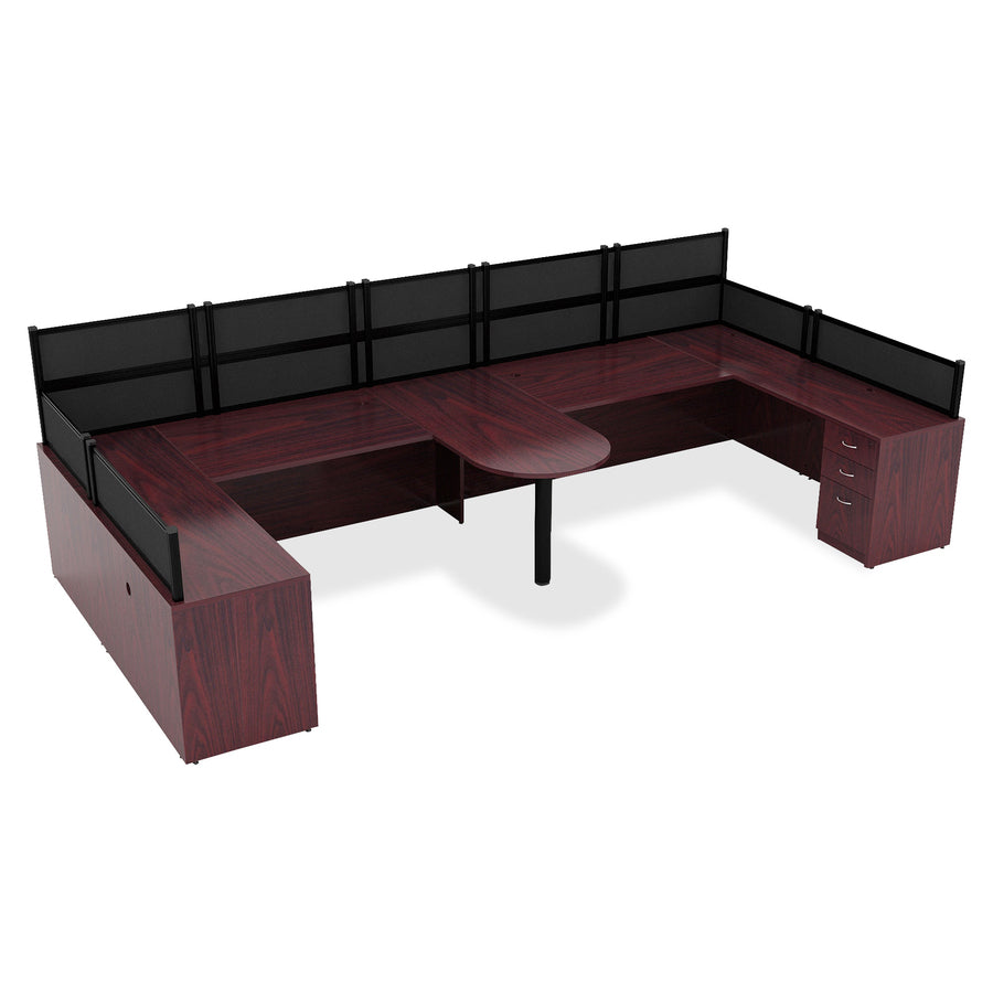 Lorell Essentials Right Peninsula Desk Box 1 of 2 - 59550