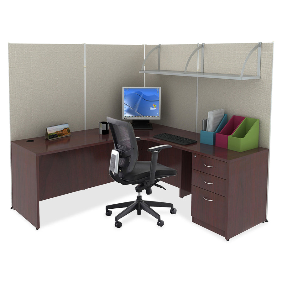 Lorell Essentials Right Peninsula Desk Box 1 of 2 - 59550
